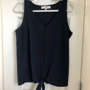Loft Ribbed Tie Top